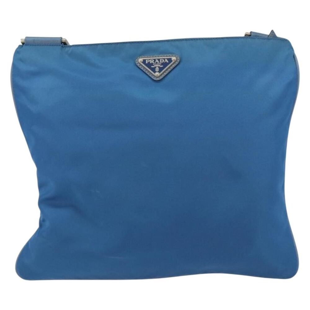 Prada Nylon Shoulder Bag Blue